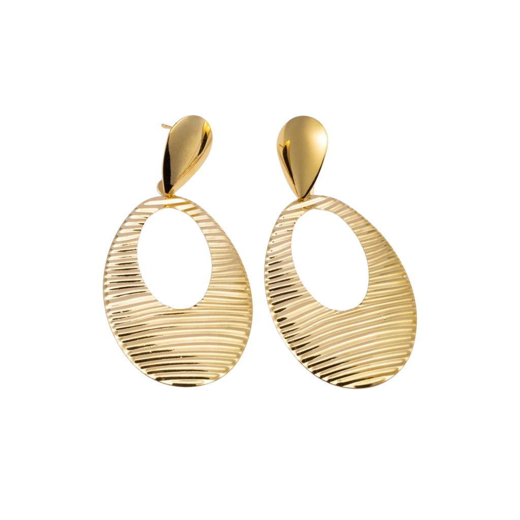 Oorbellen ovaal - goudkleurig