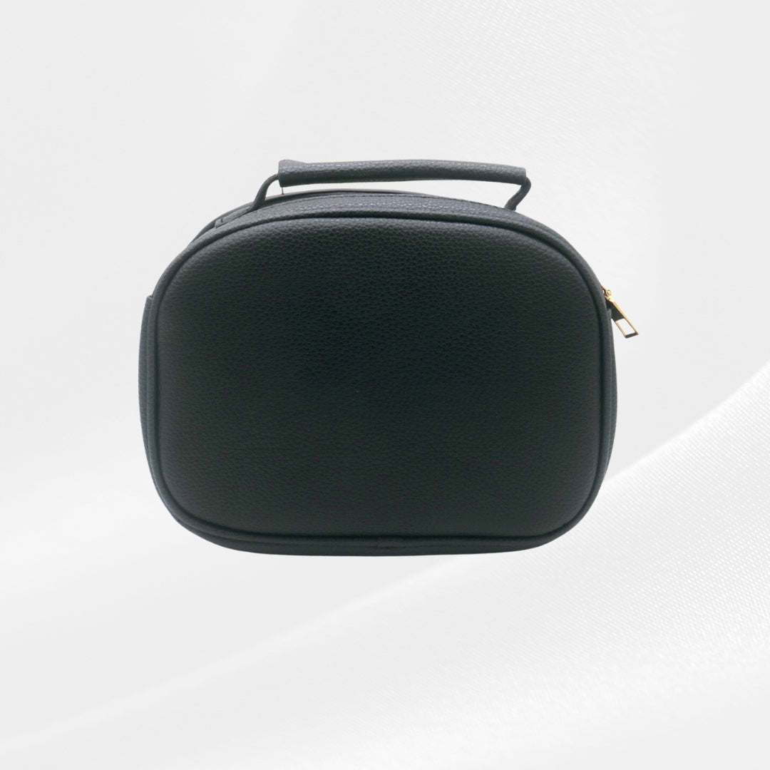 Schoudertas zwart - rond