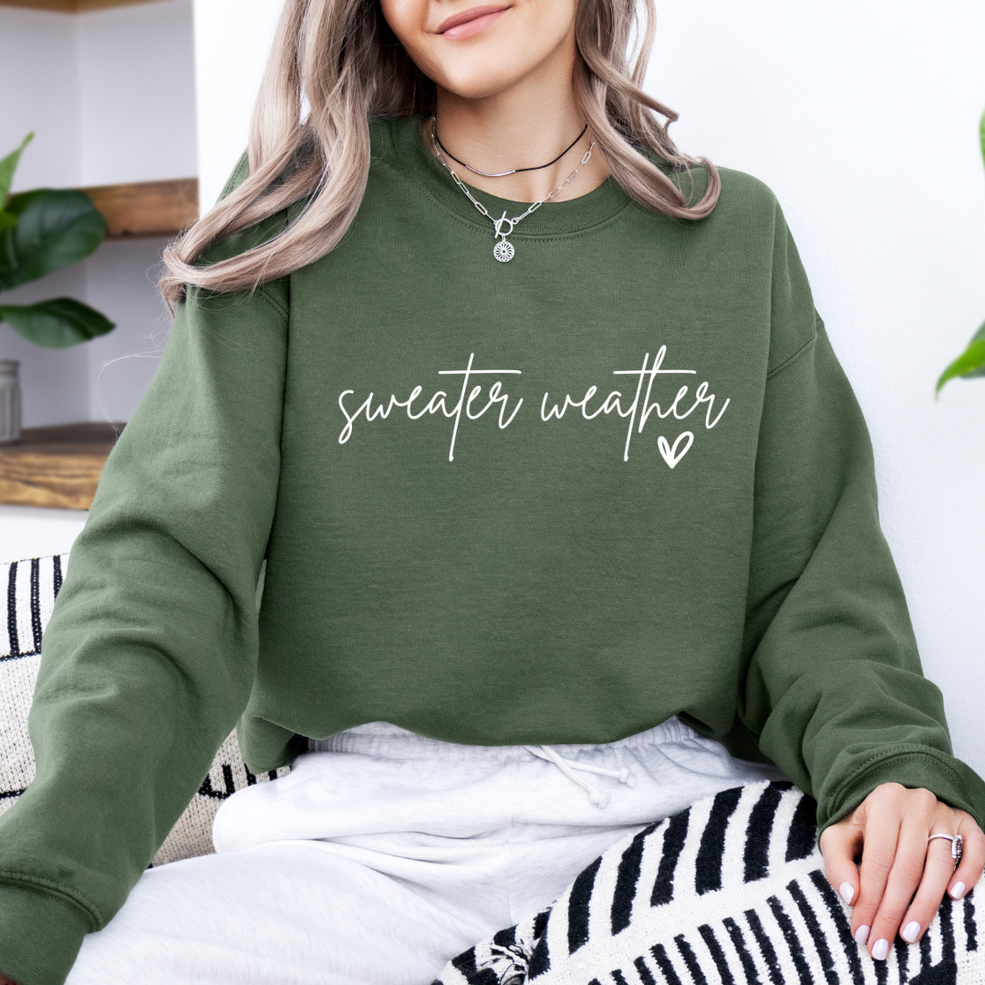 Sweater Weather Sweatshirt - witte tekst