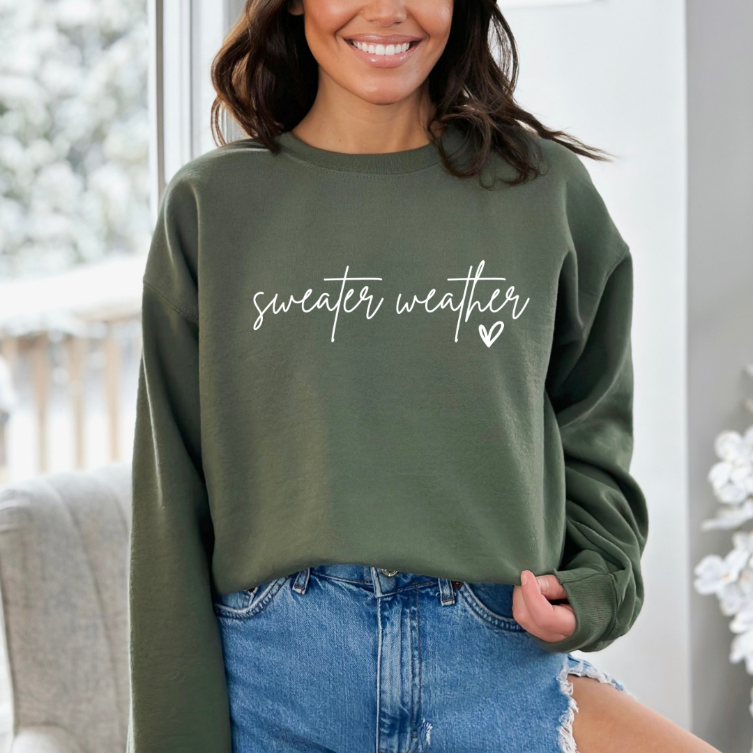 Sweater Weather Sweatshirt - witte tekst