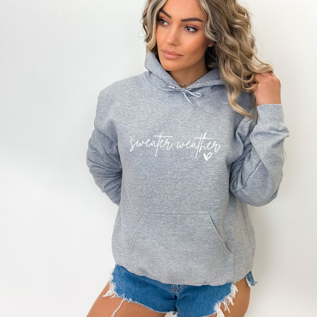 Sweater Weather hoodie - witte tekst